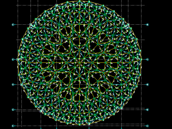 锦州明光正元广场圆形网架